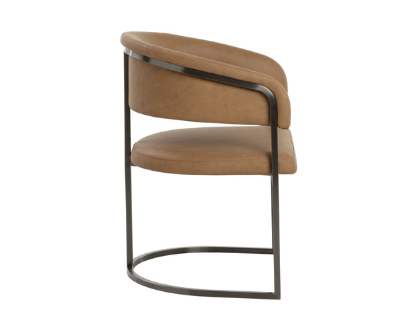 Marris Dining Armchair  Gunmetal
