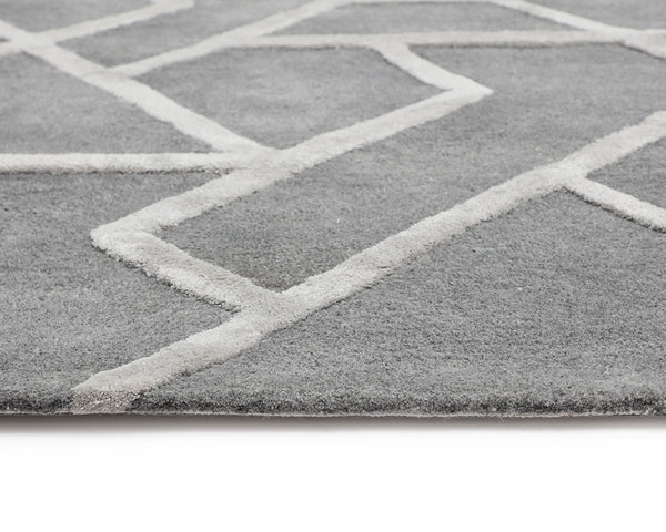 Zizi Handtufted Rug  Grey  9' X 12'