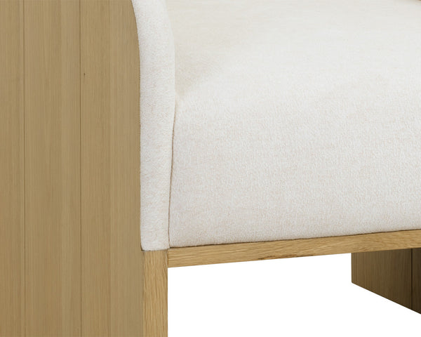 Coburn Lounge Chair  Rustic Oak