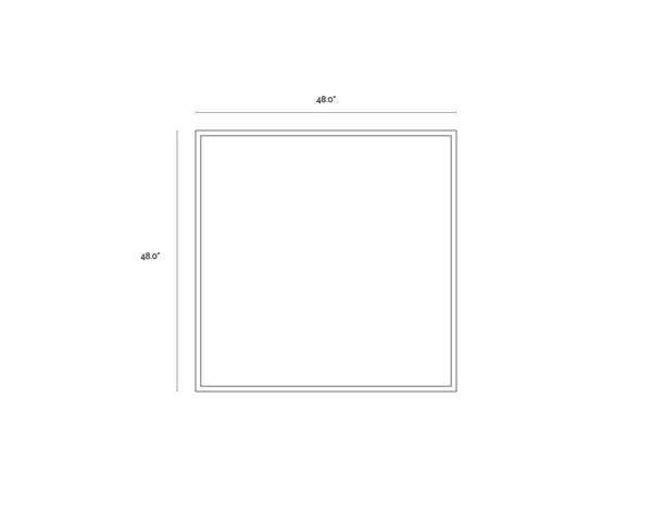 Galaxy  48" X 48"  White Frame