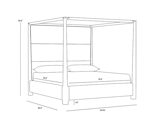 Danette Canopy Bed King