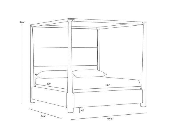 Danette Canopy Bed King