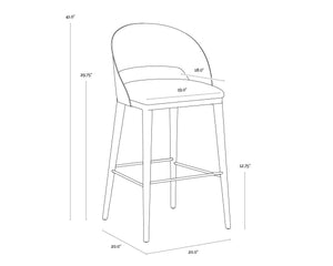 Dezirae Barstool  Black