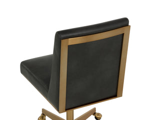 Dean Office Chair  Brushed Brass