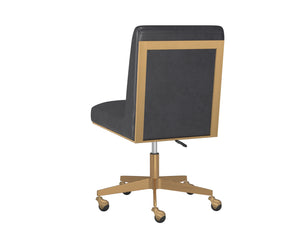 Dean Office Chair  Brushed Brass