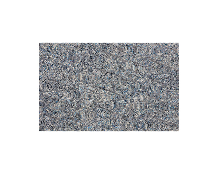 Corfu Handtufted Rug  Blue / Charcoal   5' X 8'