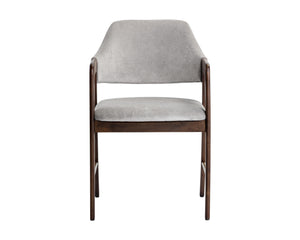 Milton Dining Armchair  Smoke Acacia