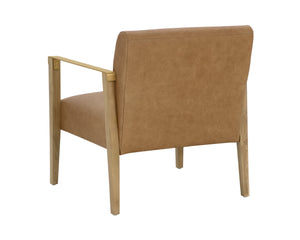 Earl Lounge Chair  Rustic Oak