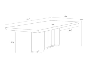 Salix Dining Table - 102"