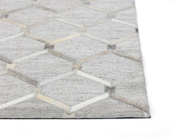 Bordeaux Handmade Rug  Ivory /  Grey  9' X 12'