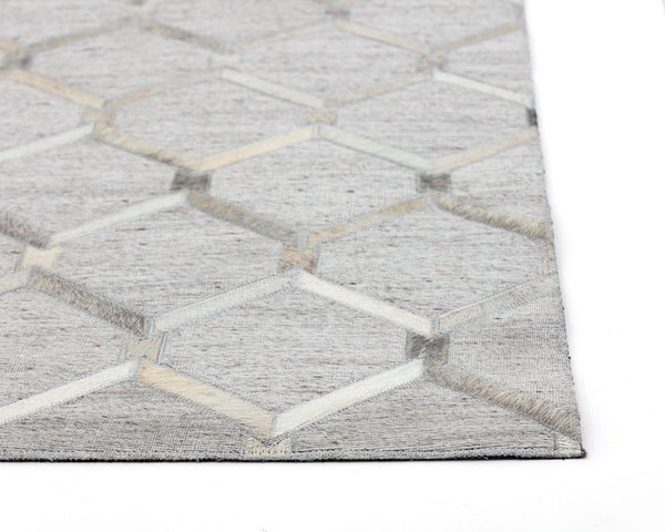 Bordeaux Handmade Rug  Ivory /  Grey  9' X 12'