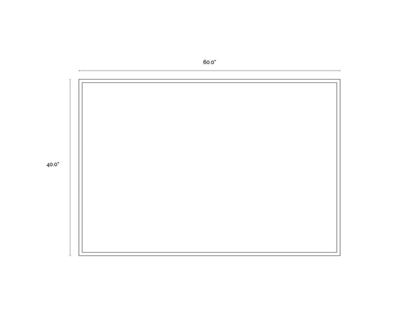 Cool Embrace  60" X 40"  Gold Floater Frame