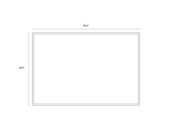 Cool Embrace  60" X 40"  Gold Floater Frame