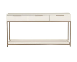 Rebel Console Table With Drawers  Champagne Gold