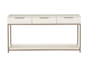 Rebel Console Table With Drawers  Champagne Gold