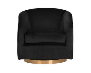 Hazel Swivel Lounge Chair  Gold