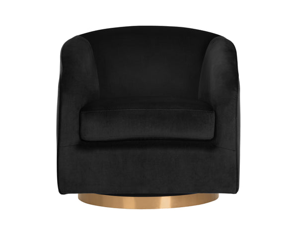 Hazel Swivel Lounge Chair  Gold