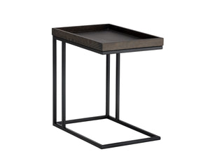 Arden C Shaped Side Table  Black