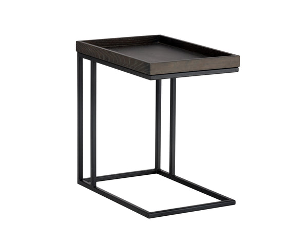 Arden C Shaped Side Table  Black