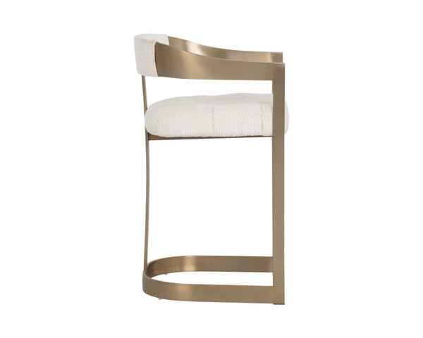 Beaumont Counter Stool  Antique Brass