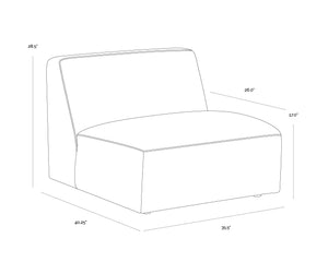 Watson Modular Armless Chair