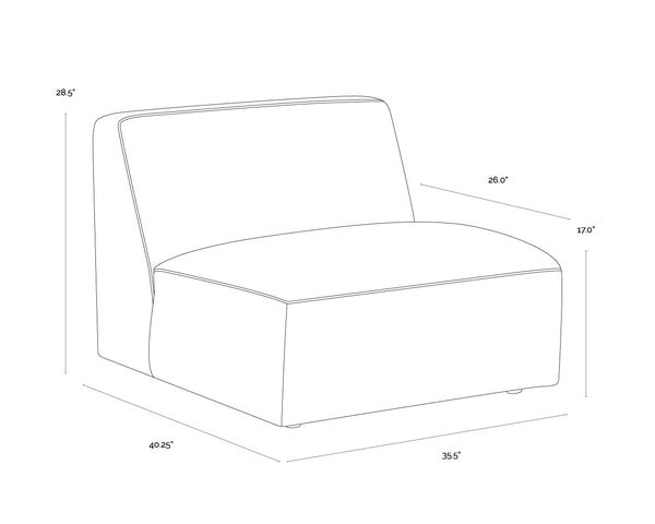 Watson Modular Armless Chair
