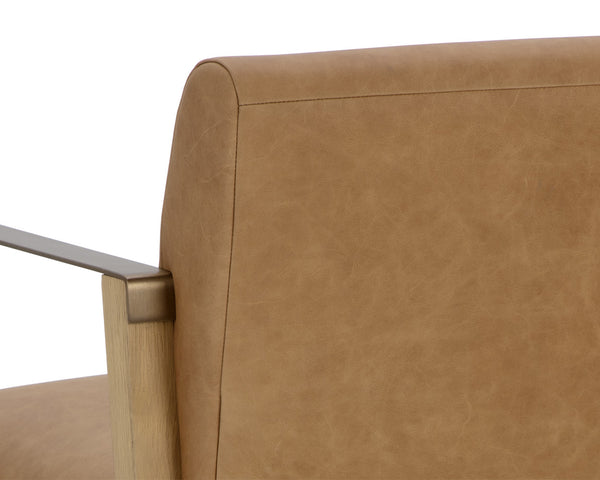 Earl Lounge Chair  Rustic Oak