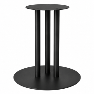 Globe Round 3 Post Table Base - Flat Plate