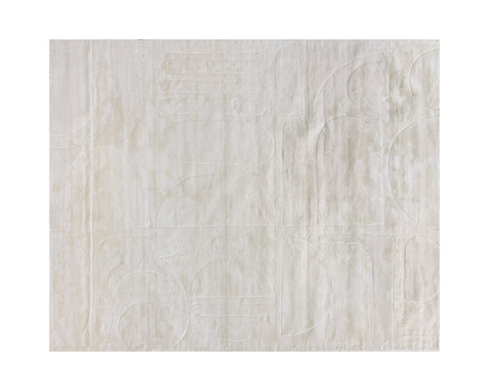 Caruso Handloomed Rug  Cream / Ivory  8' X 10'