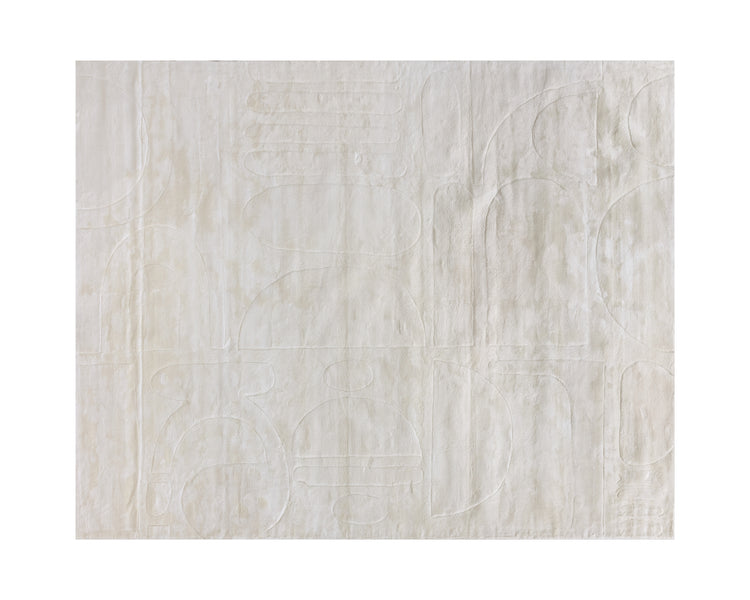 Caruso Handloomed Rug  Cream / Ivory  8' X 10'