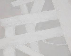 Breaking Barriers  60" X 60"  Black Floater Frame