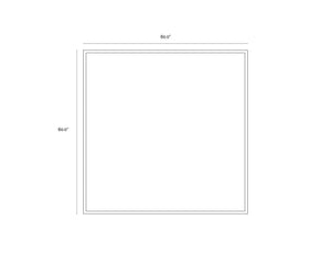 In A Maze  60" X 60"  Gold Floater Frame