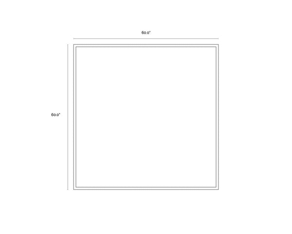 In A Maze  60" X 60"  Gold Floater Frame