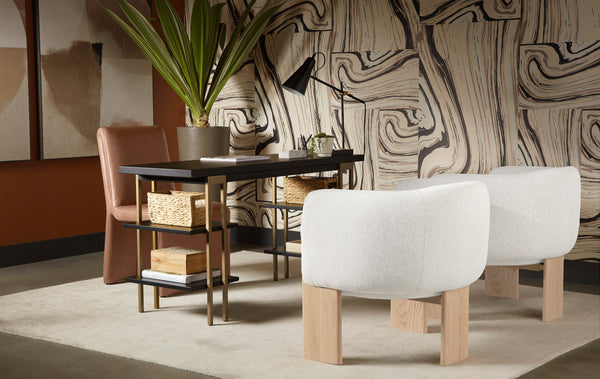 Trine Lounge Chair  Rustic Oak