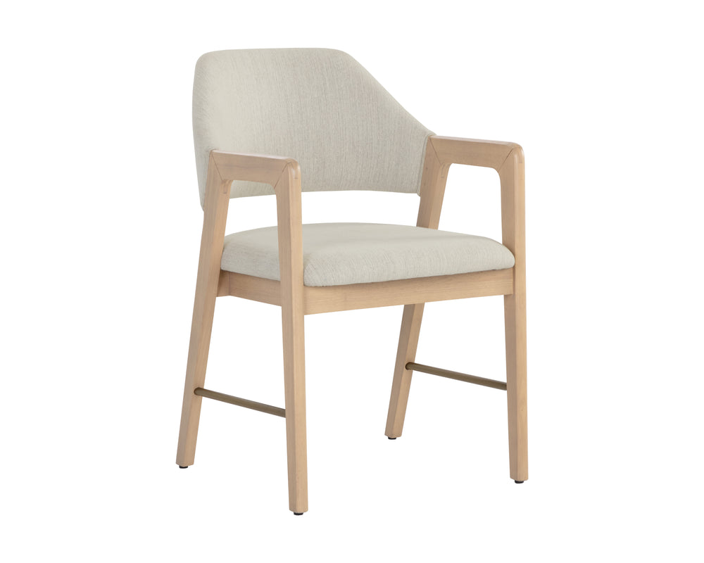 Milton Dining Armchair  Light Wash