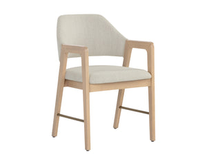 Milton Dining Armchair  Light Wash