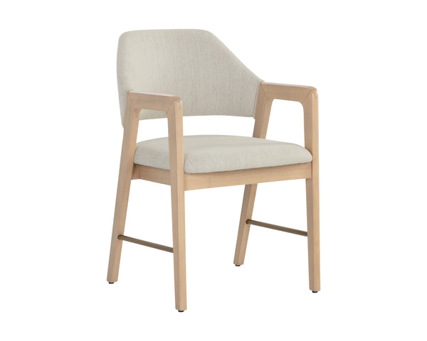 Milton Dining Armchair  Light Wash