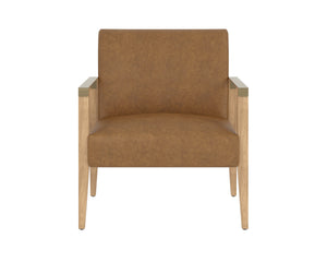 Earl Lounge Chair  Rustic Oak