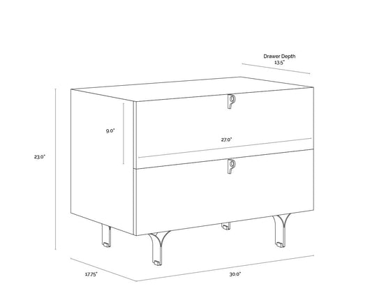 Celine Nightstand Large