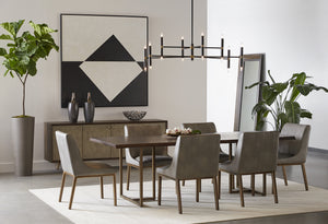 Donnelly Dining Table  Antique Brass - 95"