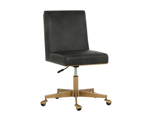 Dean Office Chair  Brushed Brass