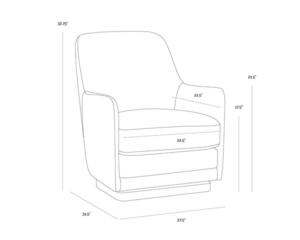 Marcela Swivel Lounge Chair