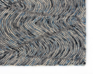 Corfu Handtufted Rug  Blue / Charcoal  8' X 10'