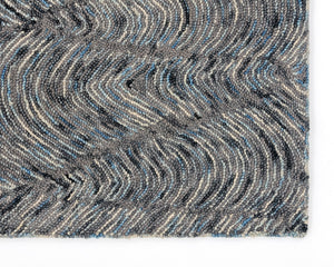 Corfu Handtufted Rug  Blue / Charcoal  8' X 10'