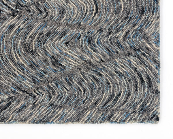 Corfu Handtufted Rug  Blue / Charcoal  8' X 10'