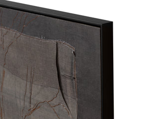 Enchanted Forest  60" X 40"  Black Floater Frame  Brown