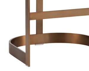 Beaumont Counter Stool  Antique Brass