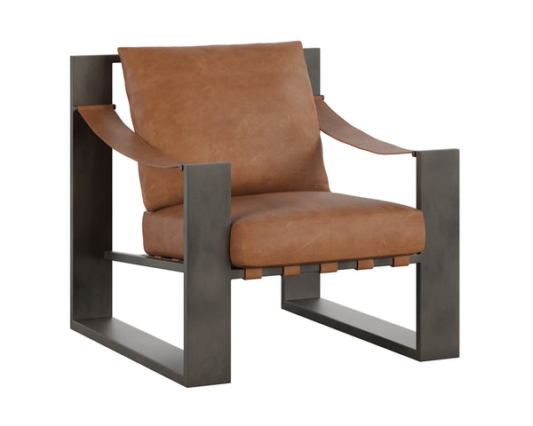 Berke Lounge Chair  Gunmetal