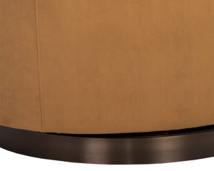 Hazel Swivel Lounge Chair  Dark Bronze