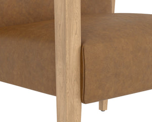 Earl Lounge Chair  Rustic Oak